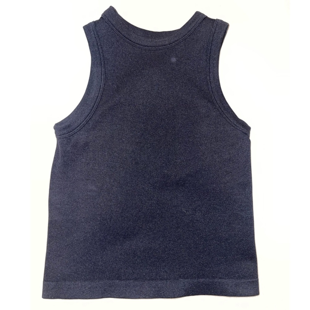 Black Mock Neck Ribbed Tank